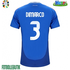 Italien Federico Dimarco #3 Hemmatröja EM 2024 Kortärmad